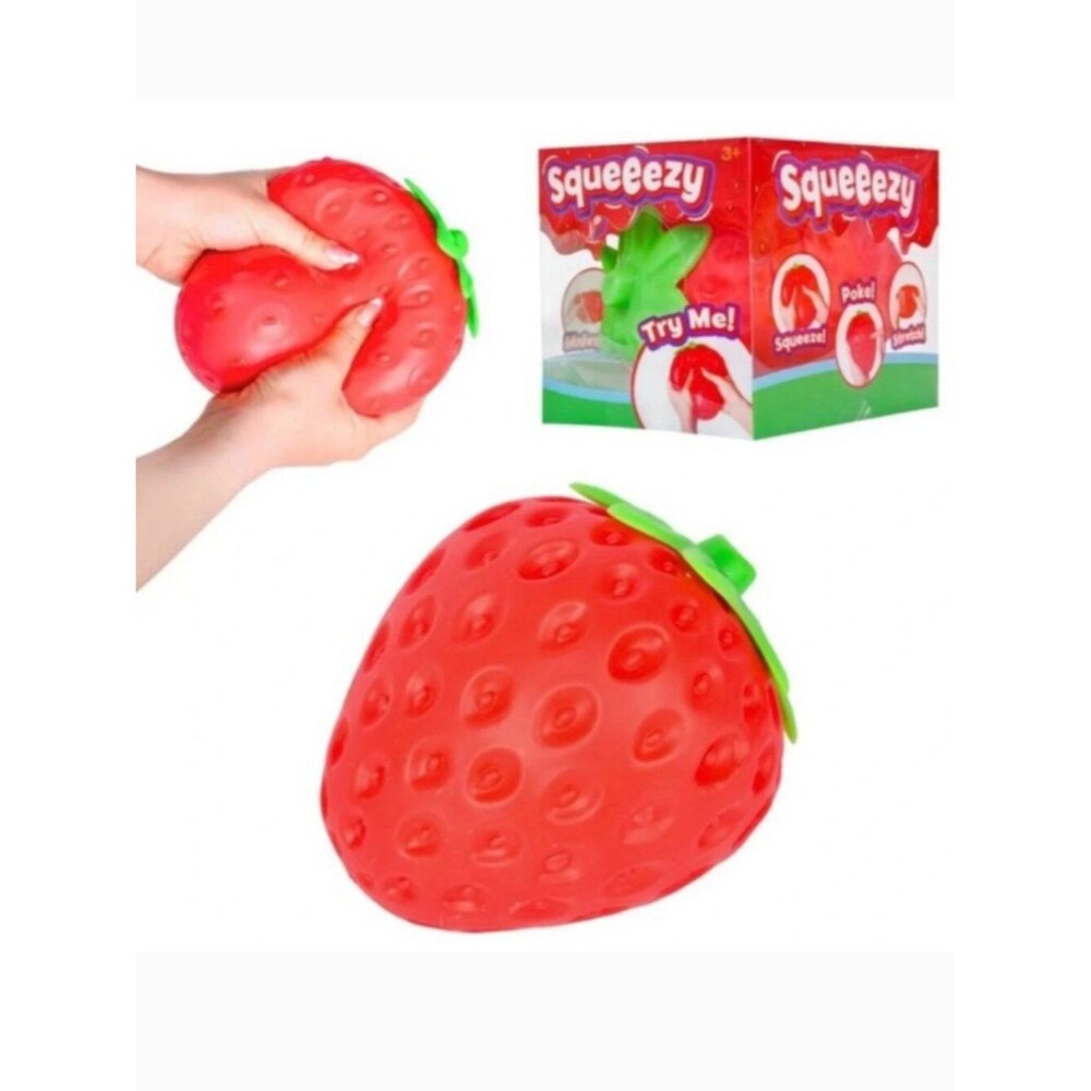 Sunny Days  Strawberry Squeezy Squishy Toy New TikTok